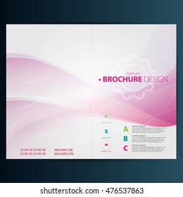Modern Vector abstract brochure, report or flyer design template