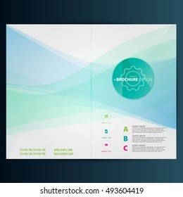 Modern Vector abstract brochure, report or flyer design template