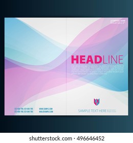 Modern Vector abstract brochure, report or flyer design template