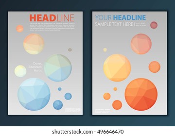 Modern Vector abstract brochure, report or flyer design template
