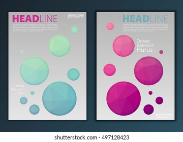 Modern Vector abstract brochure, report or flyer design template