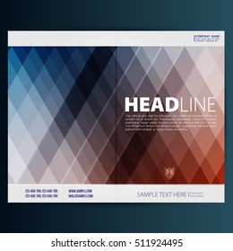 Modern Vector abstract brochure, report or flyer design template