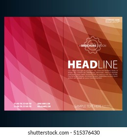 Modern Vector abstract brochure, report or flyer design template