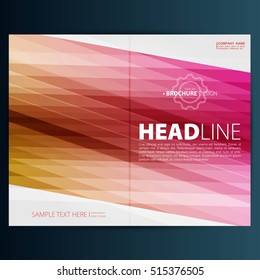 Modern Vector abstract brochure, report or flyer design template