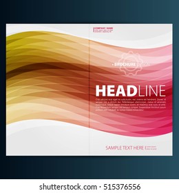 Modern Vector abstract brochure, report or flyer design template