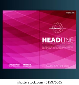 Modern Vector abstract brochure, report or flyer design template