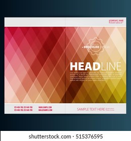 Modern Vector abstract brochure, report or flyer design template