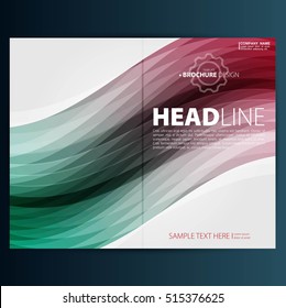 Modern Vector abstract brochure, report or flyer design template