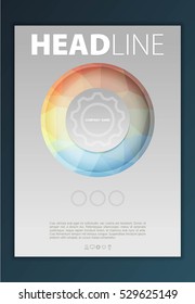 Modern Vector abstract brochure, report or flyer design template