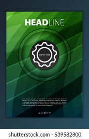 Modern Vector abstract brochure, report or flyer design template
