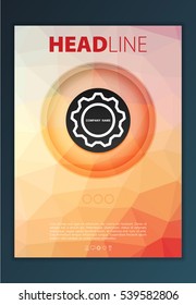 Modern Vector abstract brochure, report or flyer design template