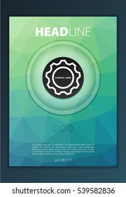 Modern Vector abstract brochure, report or flyer design template