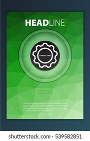 Modern Vector abstract brochure, report or flyer design template