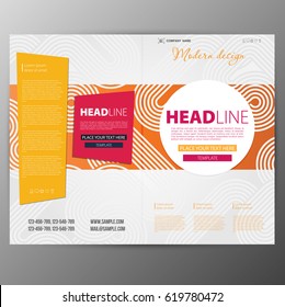 Modern Vector abstract brochure, report or flyer design template