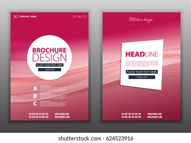 Modern Vector abstract brochure, report or flyer design template