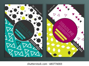 Modern Vector abstract brochure, report or flyer design template