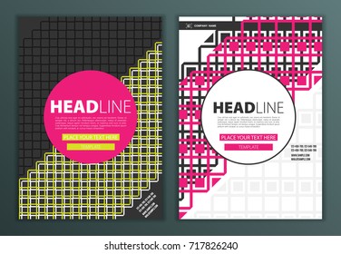 Modern Vector abstract brochure, report or flyer design template