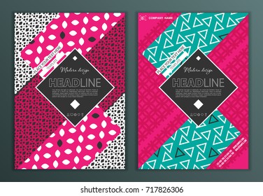 Modern Vector abstract brochure, report or flyer design template