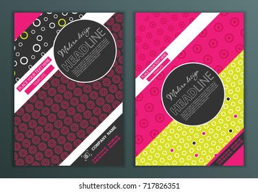 Modern Vector abstract brochure, report or flyer design template