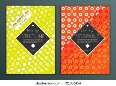 Modern Vector abstract brochure, report or flyer design template