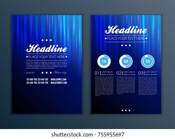 Modern Vector abstract brochure, report or flyer design template