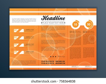 Modern Vector abstract brochure, report or flyer design template