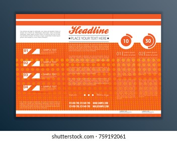 Modern Vector abstract brochure, report or flyer design template