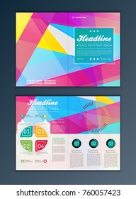 Modern Vector abstract brochure, report or flyer design template