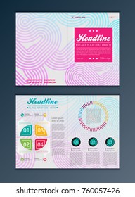 Modern Vector abstract brochure, report or flyer design template