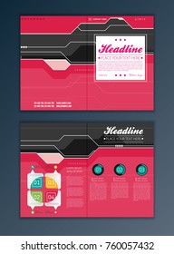 Modern Vector abstract brochure, report or flyer design template