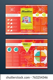 Modern Vector abstract brochure, report or flyer design template