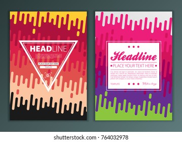 Modern Vector abstract brochure, report or flyer design template