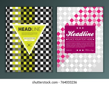 Modern Vector abstract brochure, report or flyer design template