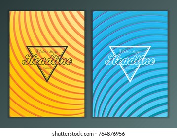 Modern Vector abstract brochure, report or flyer design template