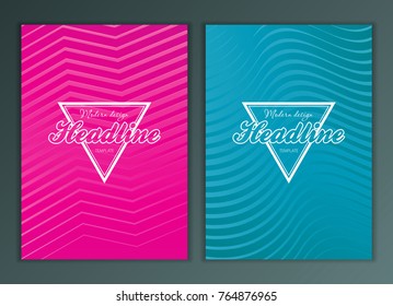 Modern Vector abstract brochure, report or flyer design template