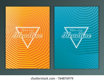 Modern Vector abstract brochure, report or flyer design template