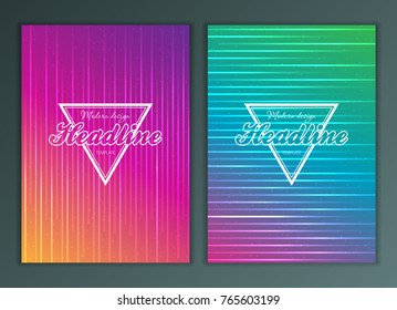 Modern Vector abstract brochure, report or flyer design template