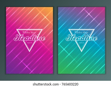 Modern Vector abstract brochure, report or flyer design template