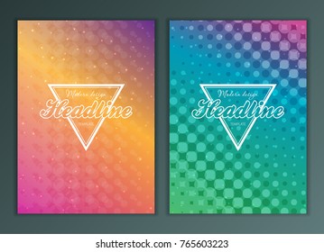 Modern Vector abstract brochure, report or flyer design template
