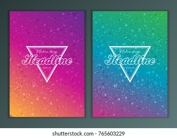 Modern Vector abstract brochure, report or flyer design template