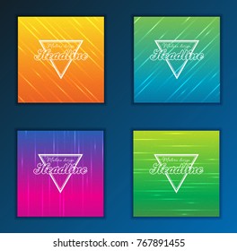 Modern Vector abstract brochure, report or flyer design template