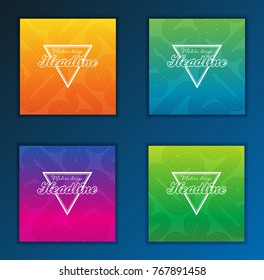 Modern Vector abstract brochure, report or flyer design template