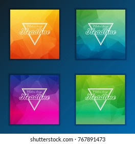 Modern Vector abstract brochure, report or flyer design template