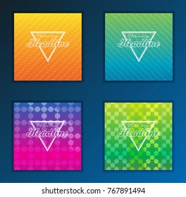 Modern Vector abstract brochure, report or flyer design template