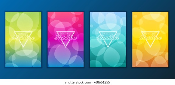 Modern Vector abstract brochure, report or flyer design template