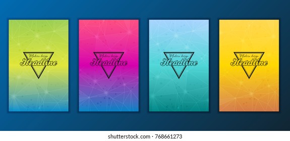 Modern Vector abstract brochure, report or flyer design template