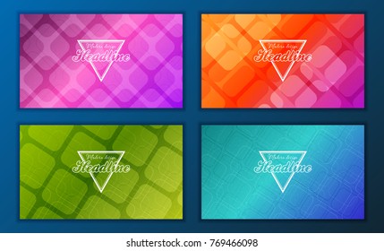 Modern Vector abstract brochure, report or flyer design template