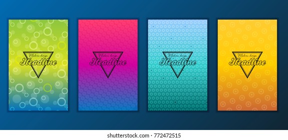 Modern Vector abstract brochure, report or flyer design template