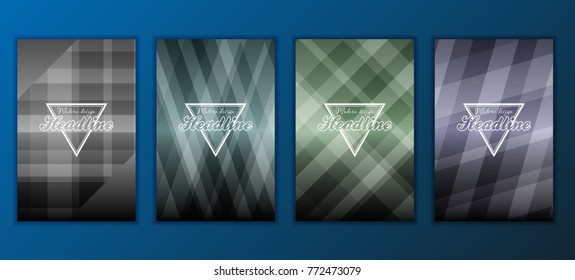 Modern Vector abstract brochure, report or flyer design template