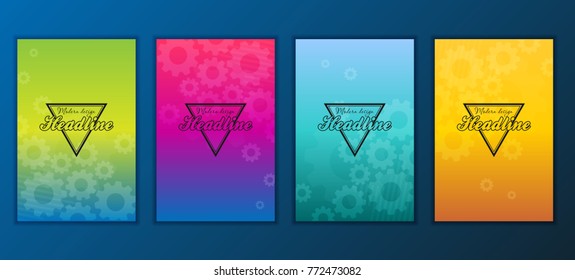 Modern Vector abstract brochure, report or flyer design template